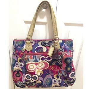 Coach Bag Purple Poppy